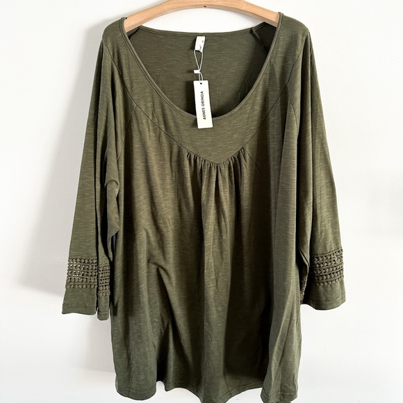 NWT - Women Plus Size Kimono Style Long Sleeve Blouse - 4 X - Picture 2 of 8